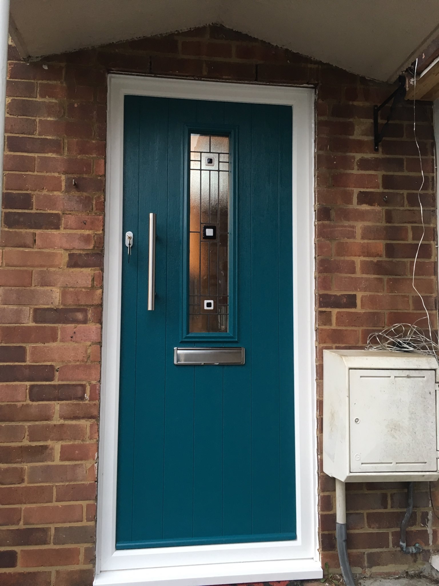 Solidor Composite Door Installations Heath Windows Ltd   Peacock Blue Turin 